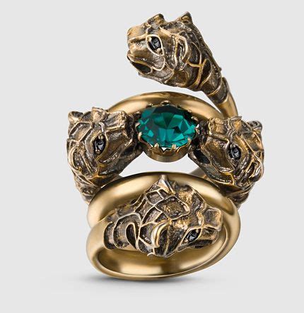 gucci bague double tigre